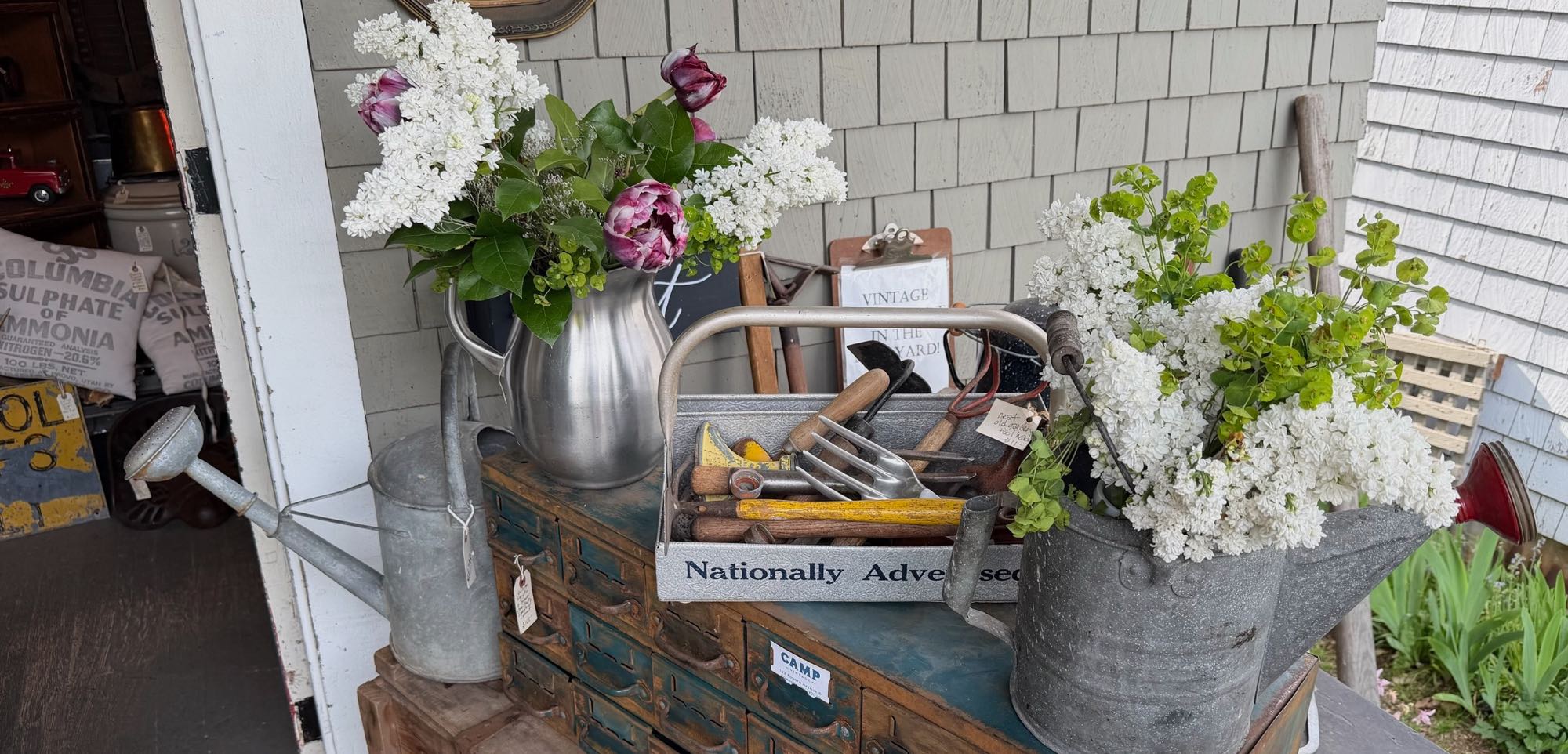 A display of gardening books at Edmonds Bookshop